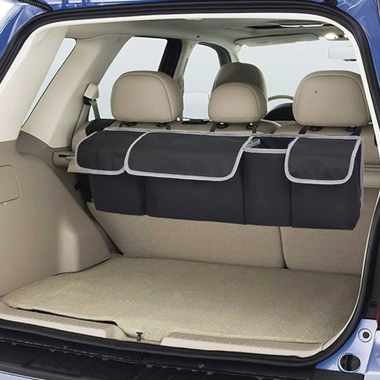 Rangement coffre voiture dossier banquette