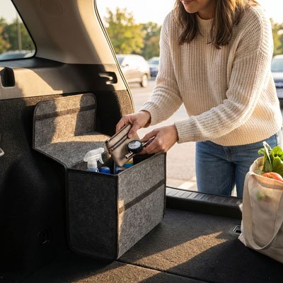 Rangement coffre voiture femme