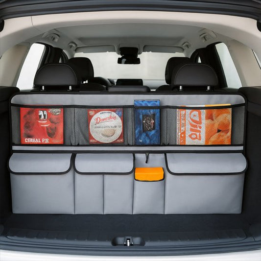 Rangement coffre voiture gris grande taille
