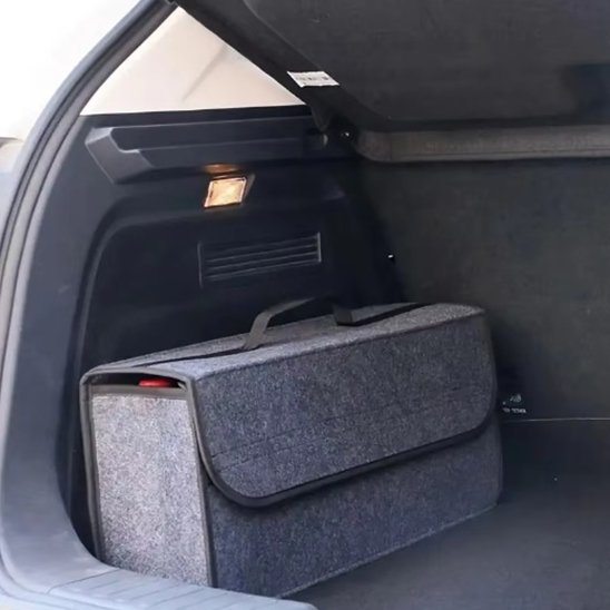 Rangement coffre voiture gris