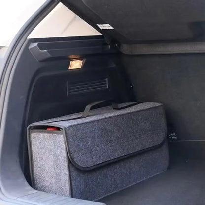Rangement coffre voiture gris