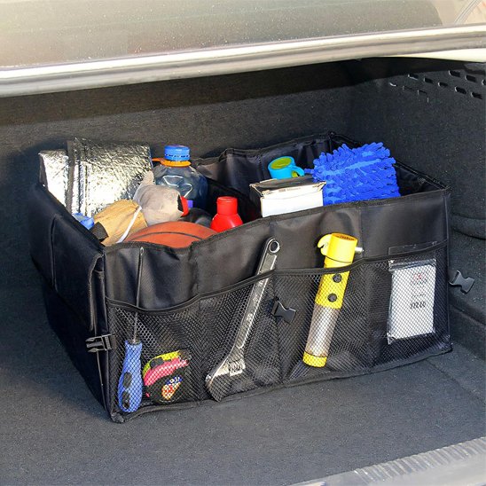 Rangement coffre voiture noir