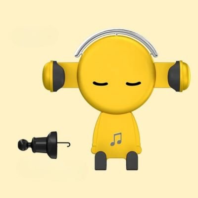 SUPPORT TELEPHONE VOITURE jaune