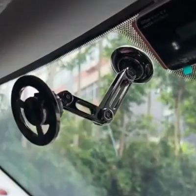 support_téléphone_magnétique_voiture_fixé_pare-brise