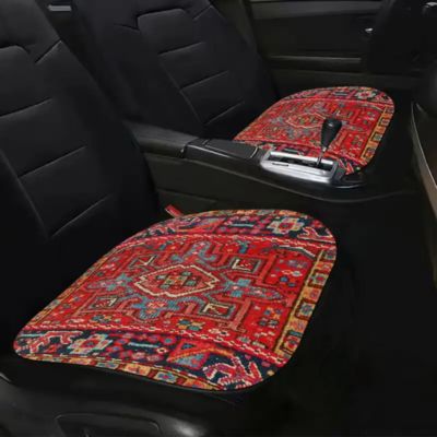 tapis pour voiture rouge sur siège voiture