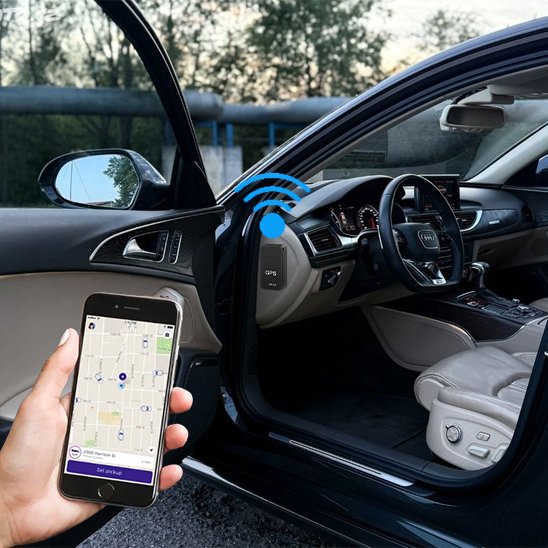 Traceur gps voiture avec téléphone portable