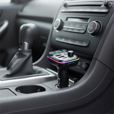 Transmetteur fm bluetooth branché voiture