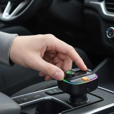 Transmetteur fm bluetooth connecté voiture
