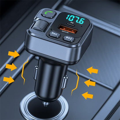 Transmetteur fm et bluetooth branché allume cigare