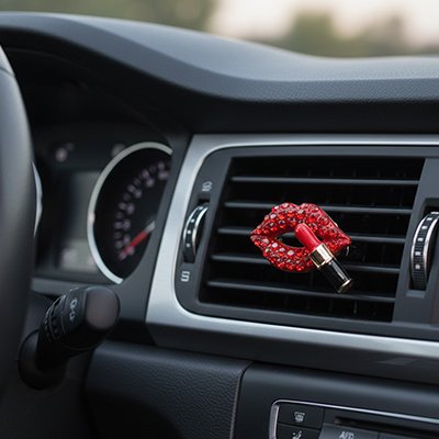 Voiture parfum rouge à lèvre